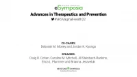 Advances in Therapeutics and Prevention icon