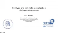 Cell-Type and Cell-State Specialization of Chromatin Contacts icon