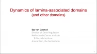 Dynamics of Lamina-Associated Domains icon