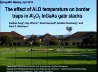 The Effect of ALD Temperature on Border Traps in Al2O3 InGaAs Gate Stacks icon
