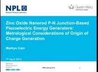 Zinc Oxide Nanorod P-N Junction-Based Piezoelectric Energy Generators: Metrological Considerations of Origin of Charge Generation icon