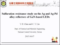 Sulfuration Resistance Study on the Ag and Ag-Pd Reflectors of GaN-Based LEDs icon