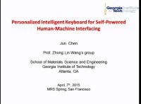 Personalized Intelligent Keyboard for Self-Powered Human-Machine Interfacing icon
