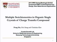 Multiple Stoichiometries in Organic Single Crystals of Charge Transfer Compound icon
