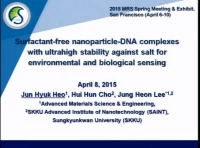 Surfactant-Free Nanoparticle-DNA Complexes with Ultrahigh Stability Against Salt for Environmental and Biological Sensing icon