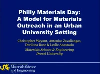 Philly Materials Day: A Model for Materials Outreach in an Urban University Setting icon