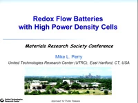 Redox Flow Batteries with High Power Density Cells icon