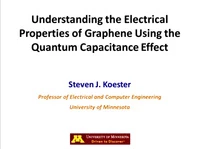 Understanding the Electrical Properties of Graphene Using the Quantum Capacitance Effect icon