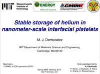Stable Storage of Helium in Nanometer-Scale Interfacial Platelets icon