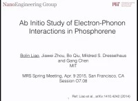 Ab Initio Study of the Electron-Phonon Interaction in Phosphorene icon