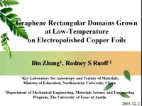 Graphene Rectangular Domains Grown at Low-Temperature on Electropolished Copper Foils icon