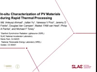 In-Situ Characterization of PV Materials during Rapid Thermal Processing icon