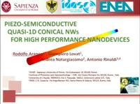 Piezo-Semiconductive Quasi-1D Conical Nanowires for High Performance Nanodevices icon