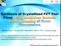 Synthesis of Crystallized PZT Thin Film Using Layer-by-layer Excimer Laser Annealing Method at Room Temperature icon