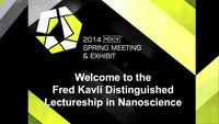 Fred Kavli Distinguished Lectureship in Nanoscience icon