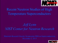 Recent Neutron Studies of High Temperature Superconductors icon