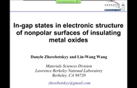 In-gap states in electronic structure of nonpolar surfaces of insulating metal oxides icon