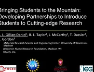Bringing Students to the Mountain: A Model for Developing Partnerships to Introduce Students to Cutting-Edge Research icon