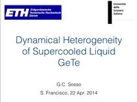 Dynamical Heterogeneity of Supercooled Liquid GeTe icon