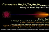Tuning of Band Gap in Type-I Clathrate Ba8NixZnyGe46-x-y-zSnz for ZT~1 icon