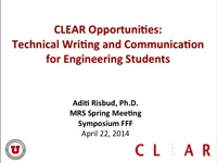 CLEAR Opportunities: Technical Writing and Communication for Engineering Students icon