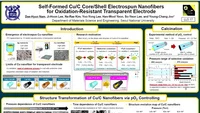 Self-Formed Cu/C Core/Shell Electrospun Nanofibers for Oxidation-Resistant Transparent Electrode icon