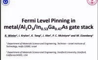 Fermi Level Pinning in Metal/Al2O3/InGaAs Gate Stack icon