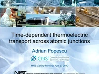 Time-Dependent Thermoelectric Transport across Atomic Junctions icon