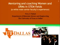 Mentoring and Coaching Women and URMs in STEM Fields icon