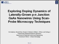 Doping Dynamics of Laterally-Grown p-n Junction GaAs Nanowires Revealed Using Scan-Probe Microscopy Techniques icon