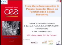 From Micro-Supercapacitor to Pseudo Capacitor Based on Functionalized Silicon Nanowires Electrodes icon
