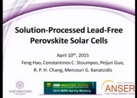 Solution-Processed Lead-Free Perovskite Solar Cells icon