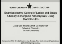 Enantioselective Control of Lattice and Shape Chirality in Inorganic Nanocrystals Using Chiral Biomolecules icon