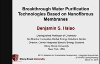 Breakthrough Water Purification Technologies Based on Nanofibrous Membranes icon