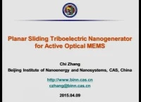 Planar Sliding Triboelectric Nanogenerator for Active Optical MEMS icon
