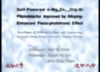 Self-Powered n-MgxZn1-xO/p-Si Photodetector Improved by Alloying-Enhanced Piezo-Phototronic Effect icon