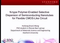 N-Type Polymer-Enabled Selective Dispersion of Semiconducting Carbon Nanotubes for Flexible CMOS-Like Logic Circuits icon