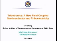 Tribotronics: A New Field Coupled Semiconductor and Triboelectricity icon