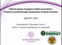 Hybrid Organic-Inorganic Halide Perovskites: Property Tuning through Preparation Method Variation icon