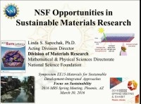 NSF Opportunities in Sustainable Materials Research icon