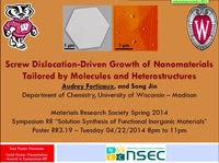 Screw Dislocation-Driven Growth of Nanomaterials Tailored by Molecules and Heterostructures icon