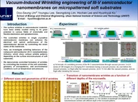 Vacuum-Induced Wrinkling Engineering of III-V Semiconductor Nanomembranes on Micropatterned Soft Substrates icon