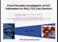 First-Principles Investigation of H2O Adsorption on SnO2-TiO2 Gas Sensors icon