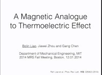 A Magnetic Analogue to Thermoelectric Effect: Coupled Phonon-Magnon Diffusion and the Magnon Cooling Effect icon