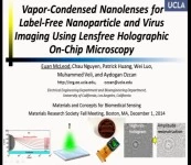 Vapor-Condensed Nanolenses for Label-Free Nanoparticle and Virus Imaging Using Lensfree Holographic On-Chip Microscopy icon