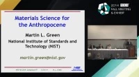Materials Science for the Anthropocene icon