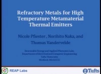Refractory Metals for High Temperature Metamaterial Thermal Emitters icon