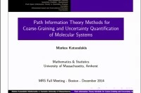 Path Information Theory Methods for Coarse-Graining and Uncertainty Quantification of Molecular Systems icon