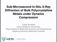 Sub-Microsecond In-Situ X-Ray Diffraction of Bulk Polycrystalline Metals under Dynamic Compression icon