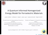 A Quantum Informed Homogenized Energy Model for Ferroelectric Materials icon